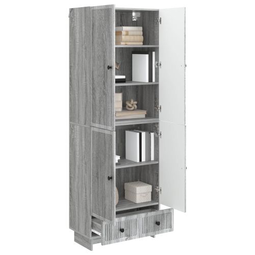 Комплект шкафове 2 pcs Сив Сонома 66 х 34,5 х 95 см