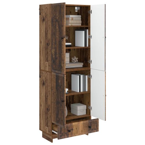 Комплект шкафове 2 pcs Старо дърво 66 х 34,5 х 95 см