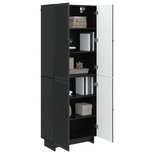 Комплект шкафове 2 pcs Черно 66 x 34,5 x 90 см
