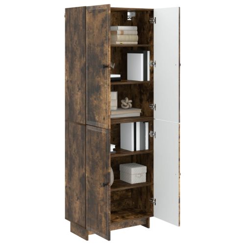 Комплект шкафове 2 pcs Опушен дъб 66 x 34,5 x 90 см
