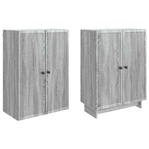 Комплект шкафове 2 pcs Сив Сонома 66 x 34,5 x 90 см
