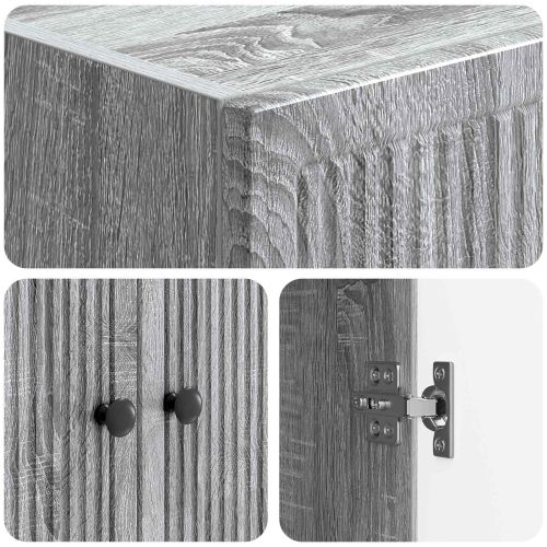 Комплект шкафове 2 pcs Сив Сонома 66 x 34,5 x 90 см