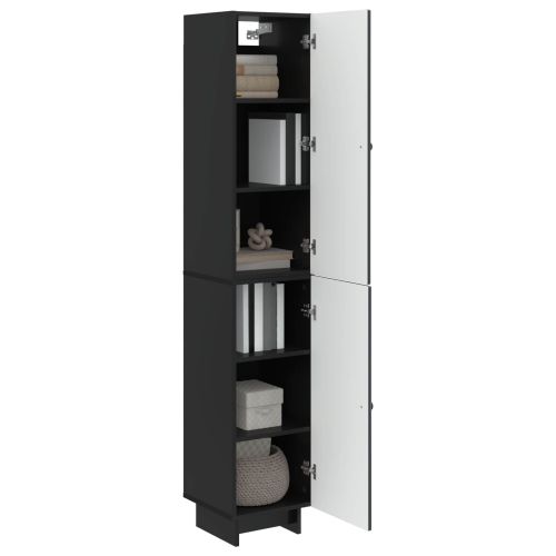 Комплект шкафове 2 pcs Черно 34,5 x 33 x 90 см