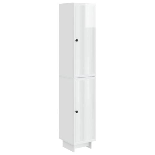 Комплект шкафове 2 pcs Бял гланц 34,5 x 33 x 90 см