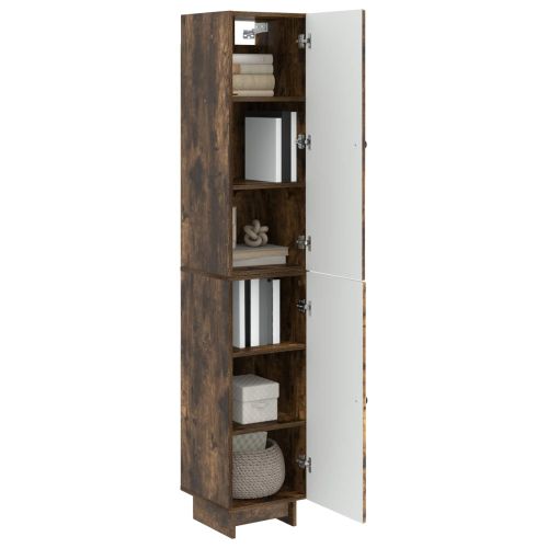 Комплект шкафове 2 pcs Опушен дъб 34,5 x 33 x 90 см