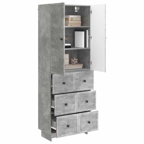 Комплект шкафове 2 pcs Бетонно сиво 66 x 34,5 x 90 см