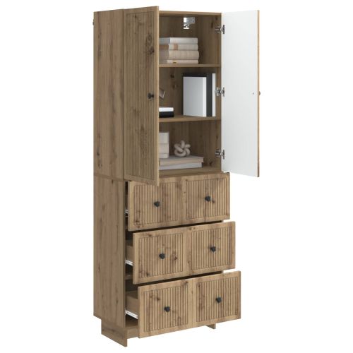 Комплект шкафове 2 pcs 66 x 34,5 x 90 см Инженерна дървесина
