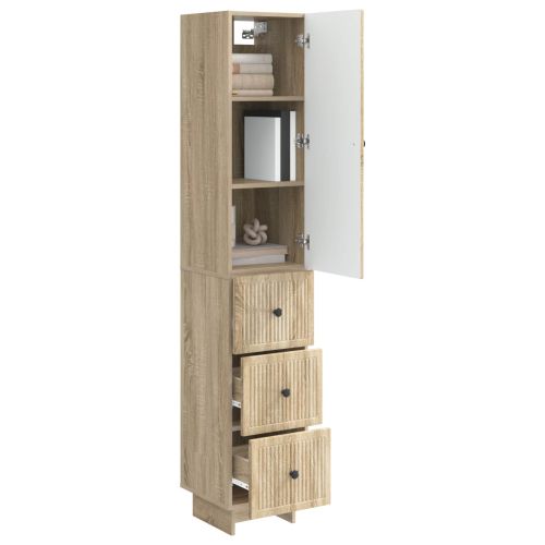Комплект шкафове 2 pcs 33 x 34,5 x 90 см Инженерна дървесина