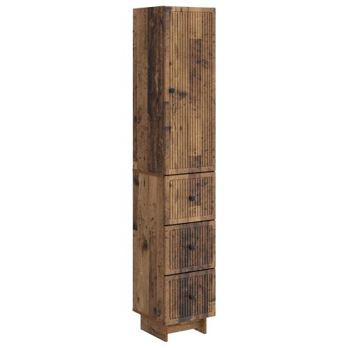 Комплект шкафове 2 pcs Старо дърво 33 x 34,5 x 90 см