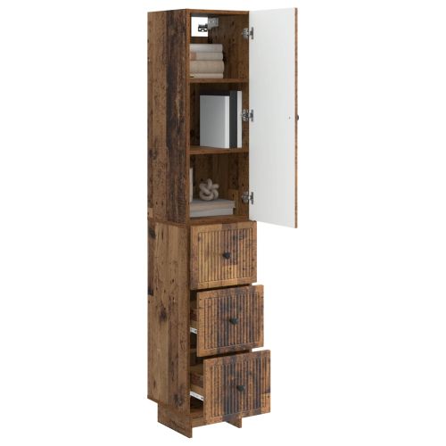 Комплект шкафове 2 pcs Старо дърво 33 x 34,5 x 90 см