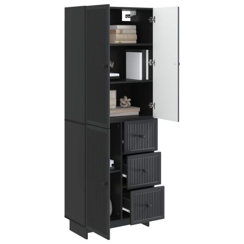 Комплект шкафове 2 pcs 66 x 34,5 x 90 см Инженерна дървесина