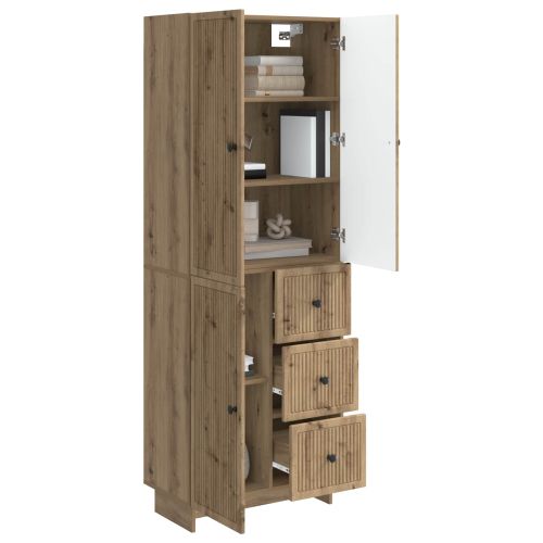 Комплект шкафове 2 pcs 66 x 34,5 x 90 см Инженерна дървесина