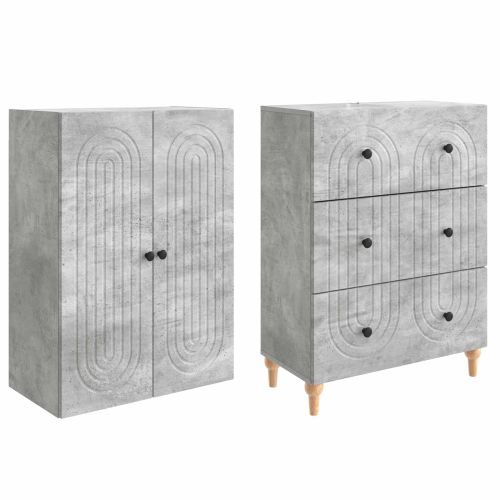 Комплект шкафове 2 pcs 66 x 34,5 x 90 см Инженерна дървесина