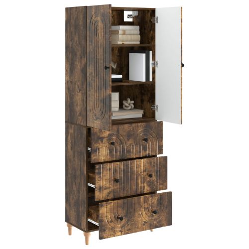 Комплект шкафове 2 pcs 66 x 34,5 x 90 см Инженерна дървесина