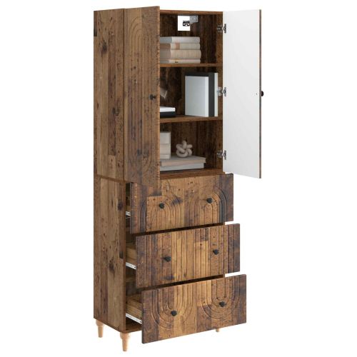 Комплект шкафове 2 pcs 66 x 34,5 x 90 см Инженерна дървесина