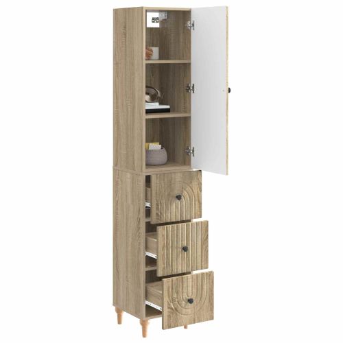 Комплект шкафове 2 pcs 33 x 34,5 x 90 см Инженерна дървесина