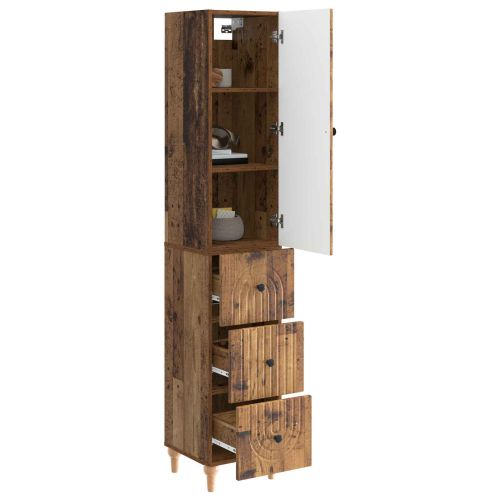 Комплект шкафове 2 pcs 33 x 34,5 x 90 см Инженерна дървесина