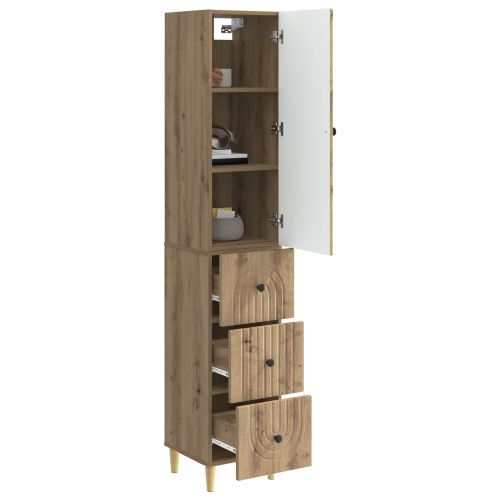 Комплект шкафове 2 pcs 33 x 34,5 x 90 см Инженерна дървесина