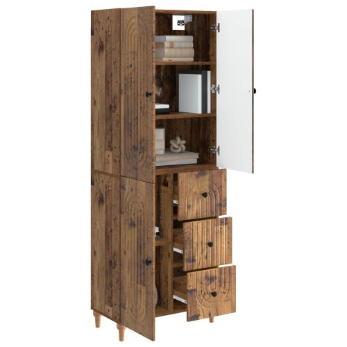 Комплект шкафове 2 pcs 66 x 34,5 x 90 см Инженерна дървесина
