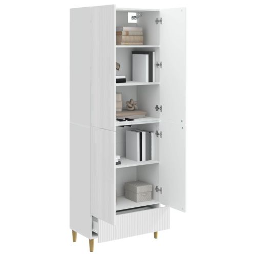 Комплект шкафове 2 pcs Бял гланц 66 х 34,5 х 95 см