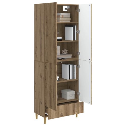 Комплект шкафове 2 pcs Дъб артизан 66 х 34,5 х 95 см