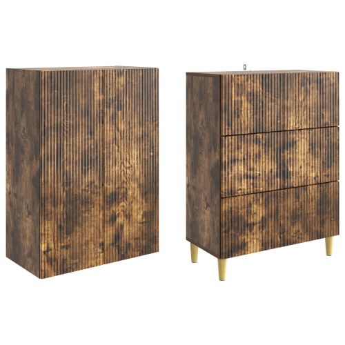 Комплект шкафове 2 pcs 66 x 34,5 x 90 см Инженерна дървесина