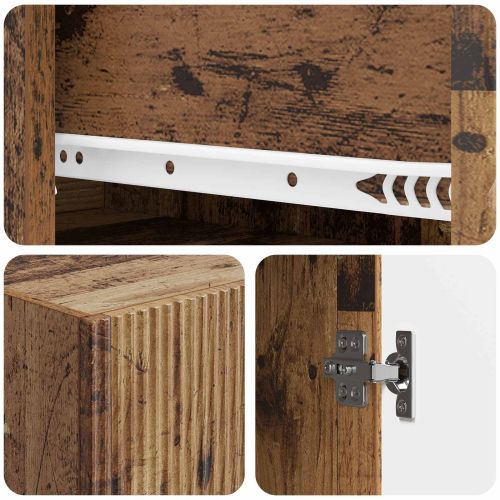 Комплект шкафове 2 pcs 66 x 34,5 x 90 см Инженерна дървесина