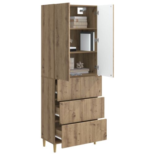 Комплект шкафове 2 pcs 66 x 34,5 x 90 см Инженерна дървесина
