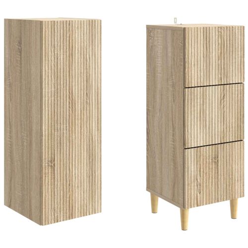 Комплект шкафове 2 pcs 33 x 34,5 x 90 см Инженерна дървесина
