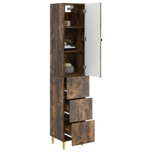 Комплект шкафове 2 pcs 33 x 34,5 x 90 см Инженерна дървесина