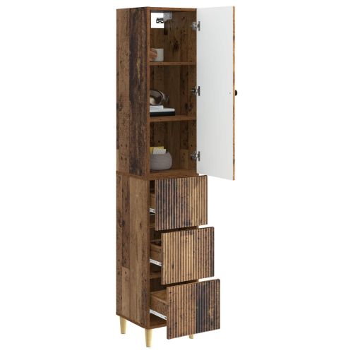 Комплект шкафове 2 pcs 33 x 34,5 x 90 см Инженерна дървесина