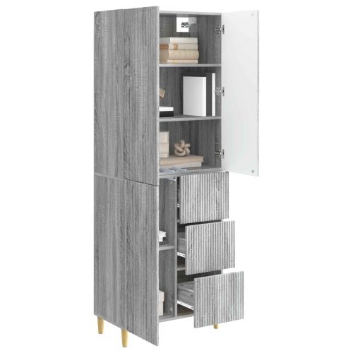 Комплект шкафове 2 pcs Сив Сонома 66 x 34,5 x 90 см