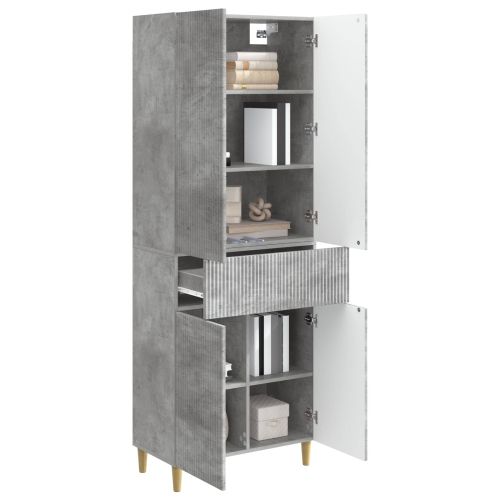 Комплект шкафове 2 pcs Бетонно сиво 66 x 34,5 x 90 см