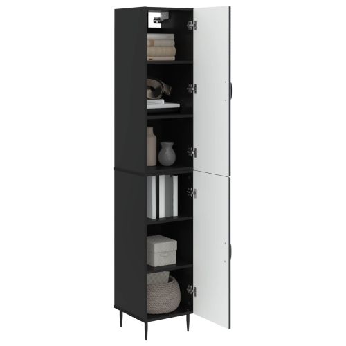 Комплект шкафове 2 pcs Черно 33 x 34,5 x 89,5 см