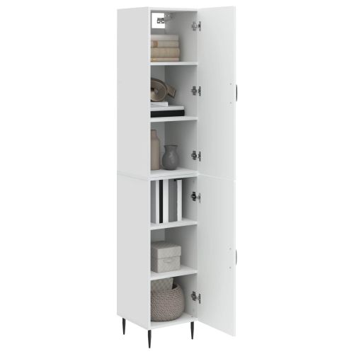Комплект шкафове 2 pcs Бял гланц 33 x 34,5 x 89,5 см
