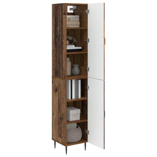 Комплект шкафове 2 pcs Старо дърво 33 x 34,5 x 89,5 см