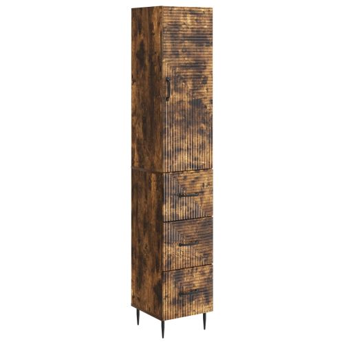 Комплект шкафове 2 pcs Опушен дъб 33 x 34,5 x 90 см