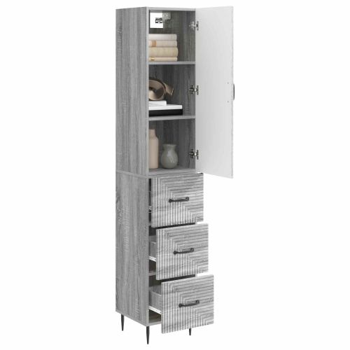 Комплект шкафове 2 pcs Сив Сонома 33 x 34,5 x 90 см