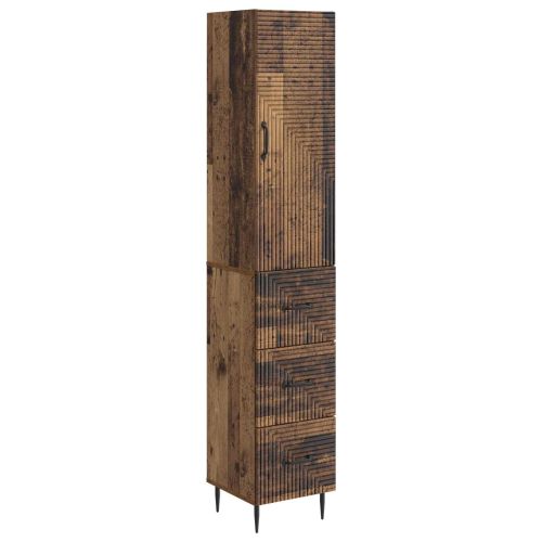 Комплект шкафове 2 pcs Старо дърво 33 x 34,5 x 90 см