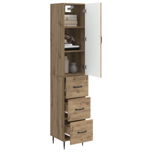 Комплект шкафове 2 pcs Дъб артизан 33 x 34,5 x 90 см