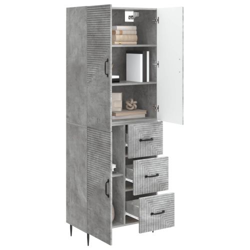 Комплект шкафове 2 pcs Бетонно сиво 66 x 34,5 x 89,5 см