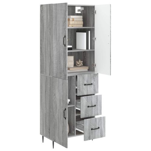 Комплект шкафове 2 pcs Сив Сонома 66 x 34,5 x 89,5 см