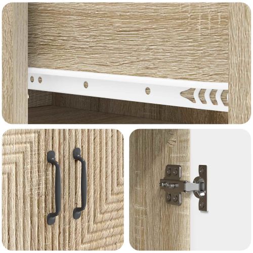 Комплект шкафове 2 pcs Дъб сонома 66 x 34,5 x 89,5 см