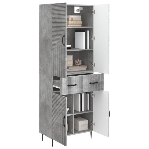 Комплект шкафове 2 pcs Бетонно сиво 66 x 34,5 x 89,5 см
