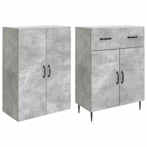 Комплект шкафове 2 pcs Бетонно сиво 66 x 34,5 x 89,5 см