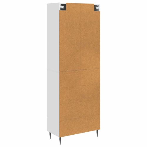 Комплект шкафове 2 pcs Бял гланц 66 x 34,5 x 89,5 см