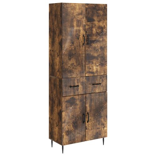 Комплект шкафове 2 pcs Опушен дъб 66 x 34,5 x 89,5 см