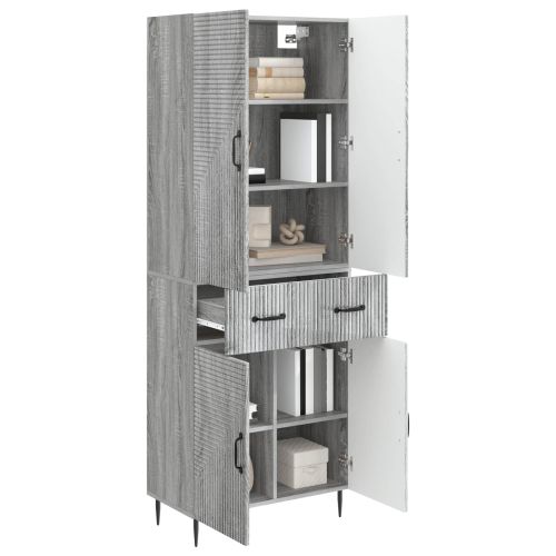 Комплект шкафове 2 pcs Сив Сонома 66 x 34,5 x 89,5 см
