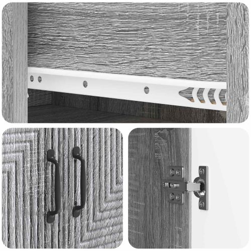 Комплект шкафове 2 pcs Сив Сонома 66 x 34,5 x 89,5 см