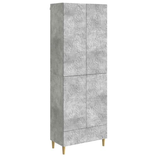Комплект шкафове 2 pcs Бетонно сиво Инженерна дървесина